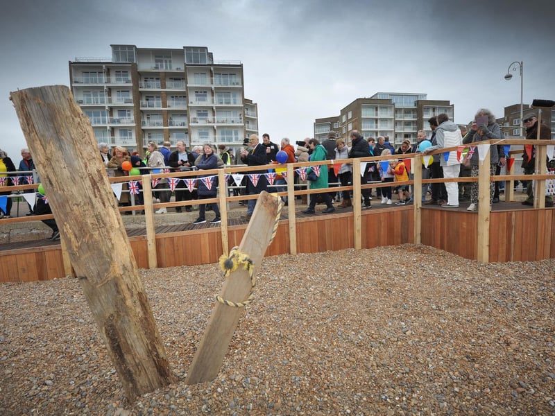 The soft opening of Bexhill Beach Garden on November 9 2024.