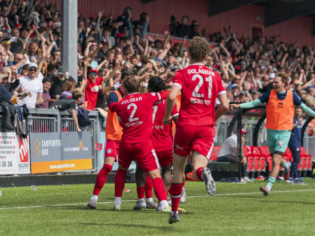 Worthing beat Ebbsfleet to clinch the National League South title