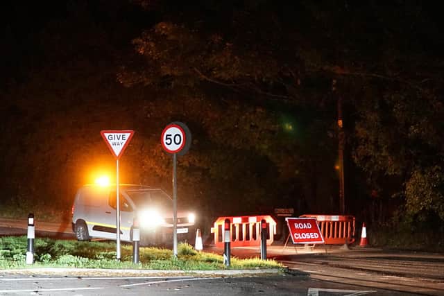 A suspected serious car crash took place last night between Uckfield and Heathfield.