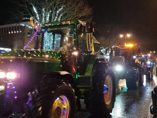The Arundel Illuminated Tractor Run 2025 in Rustington, which it was visiting for the first time