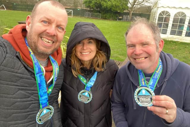 Hastings Runners trio Darren Kilby, Jacqueline Mannering and Pete Heasman | Supplied picture