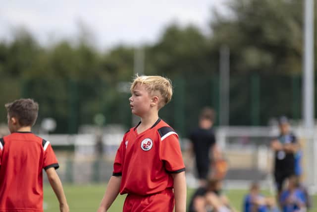 Crawley Town Community Foundation youngsters in action in Wickford