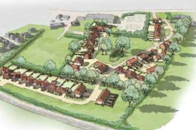Plans to build 65 homes in Pulborough are to be considered by Horsham District Council. Image: Castle Land And Development