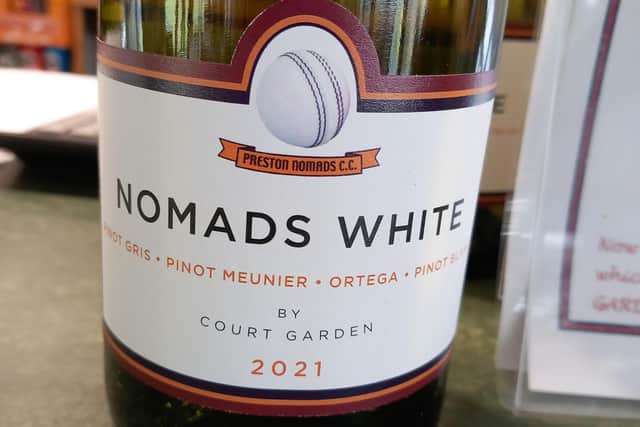 A bottle of Nomads White at Preston Nomads CC in Fulking