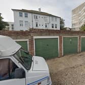 The garages in Upperton Lane, Eastbourne. Image: Google Maps.