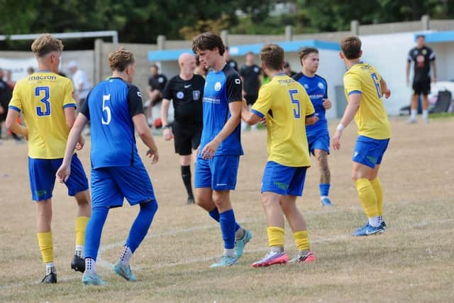 Lancing in Vase action in an earlier round v Shoreham | Stephen Goodger