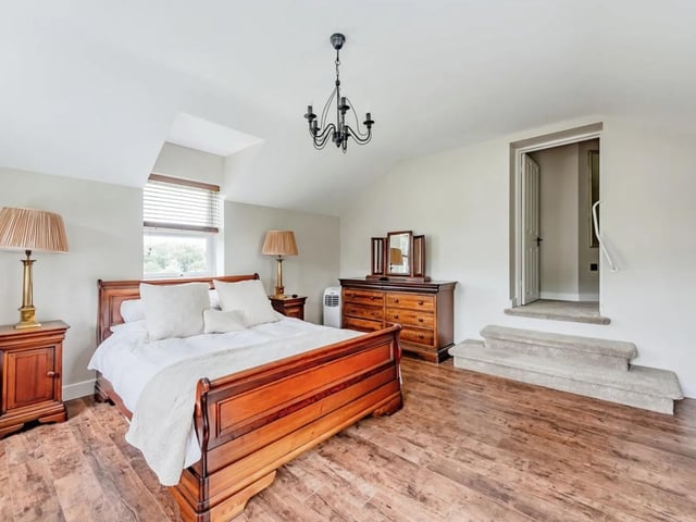 The first floor has four double bedrooms with an en-suite to the master