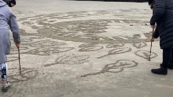 Chichester Culture Spark kicks off the new year of events with Community Sand Drawing Workshop