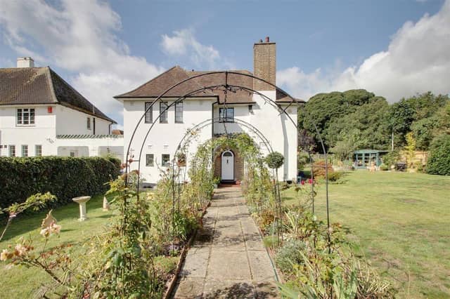 This five-bedroom detached house in Goring is on the market with James & James Estate Agents at a guide price of £850,000.