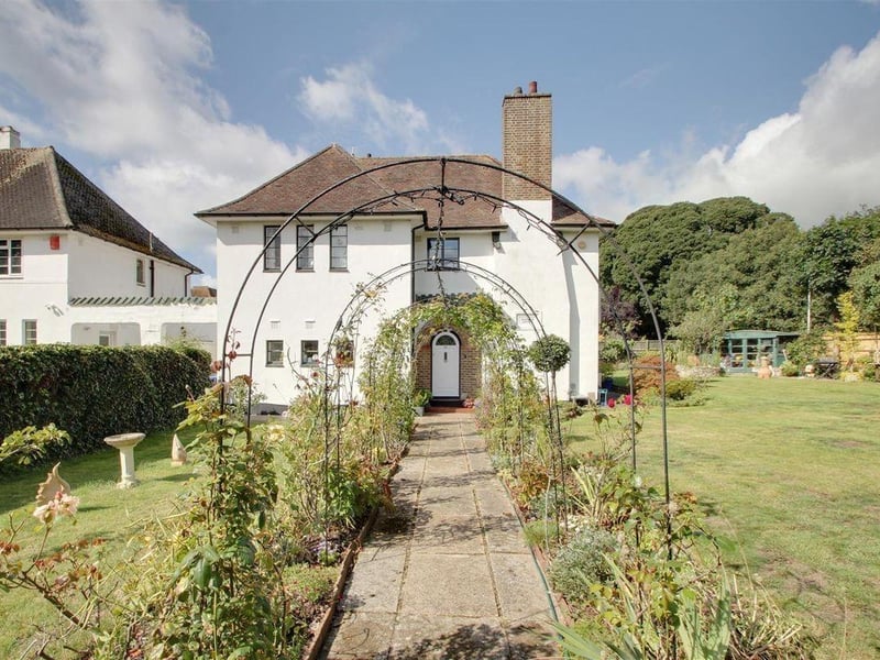 This five-bedroom detached house in Goring is on the market with James & James Estate Agents at a guide price of £850,000.
