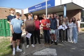 Steyning Grammar School students achieved 'excellent' A-level results. Photo contributed