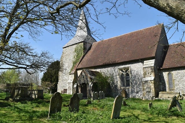 This small medieval parish church has a nave dating back to 1100 and a tower from around 1200.