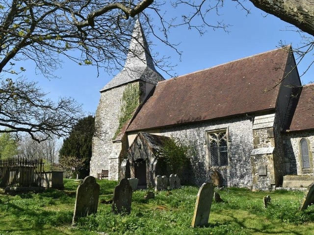 This small medieval parish church has a nave dating back to 1100 and a tower from around 1200.