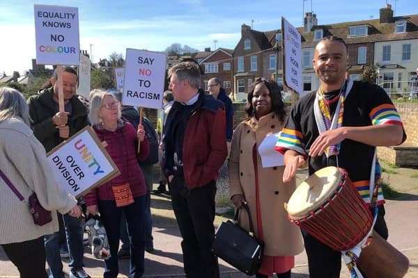 Marking United Nations Anti-Racism Day in Newhaven