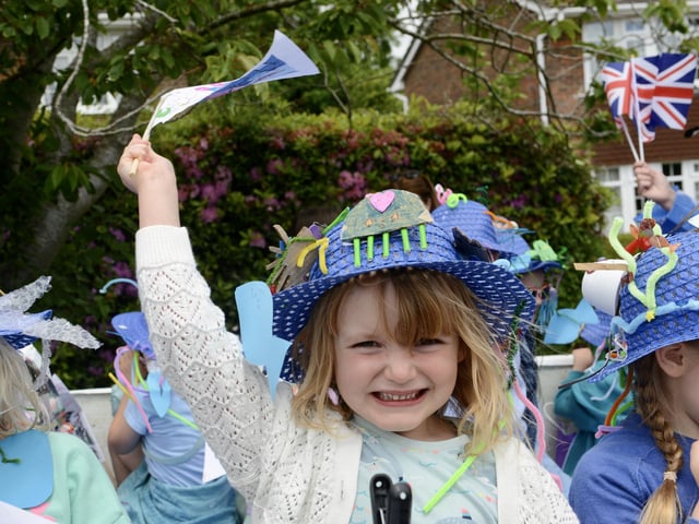 One of the Brownies celebrates