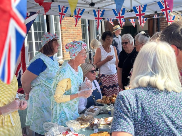 The bake sale was a huge success.
