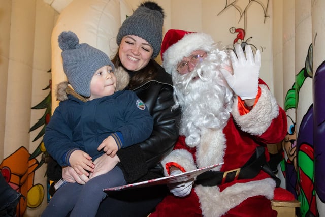Bognor Regis residents chat to Santa ahead of the big day. Photo: Neil Cooper