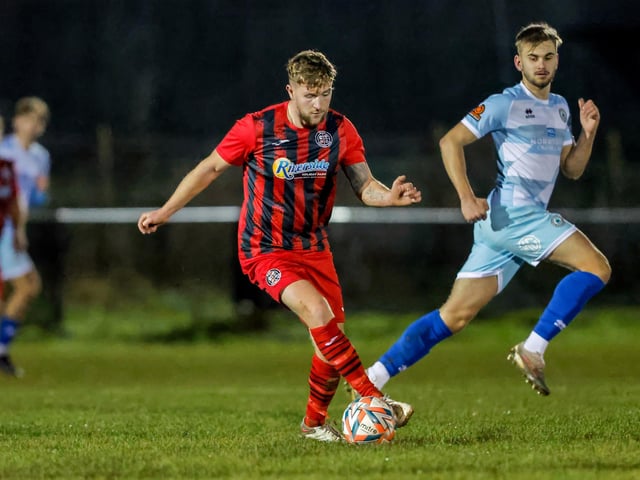 Action from Eastbourne Borough's 2-1 win at Wick in the Sussex Senior Cup