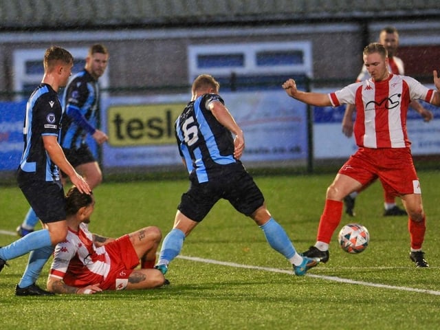 Steyning Town v Crowborough Athletic in the SCFL premier