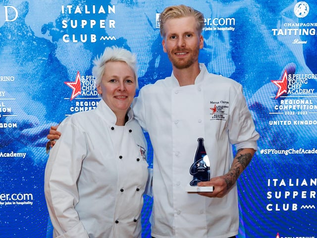 Marcus Clayton with mentor Lisa Goodwin-Allen