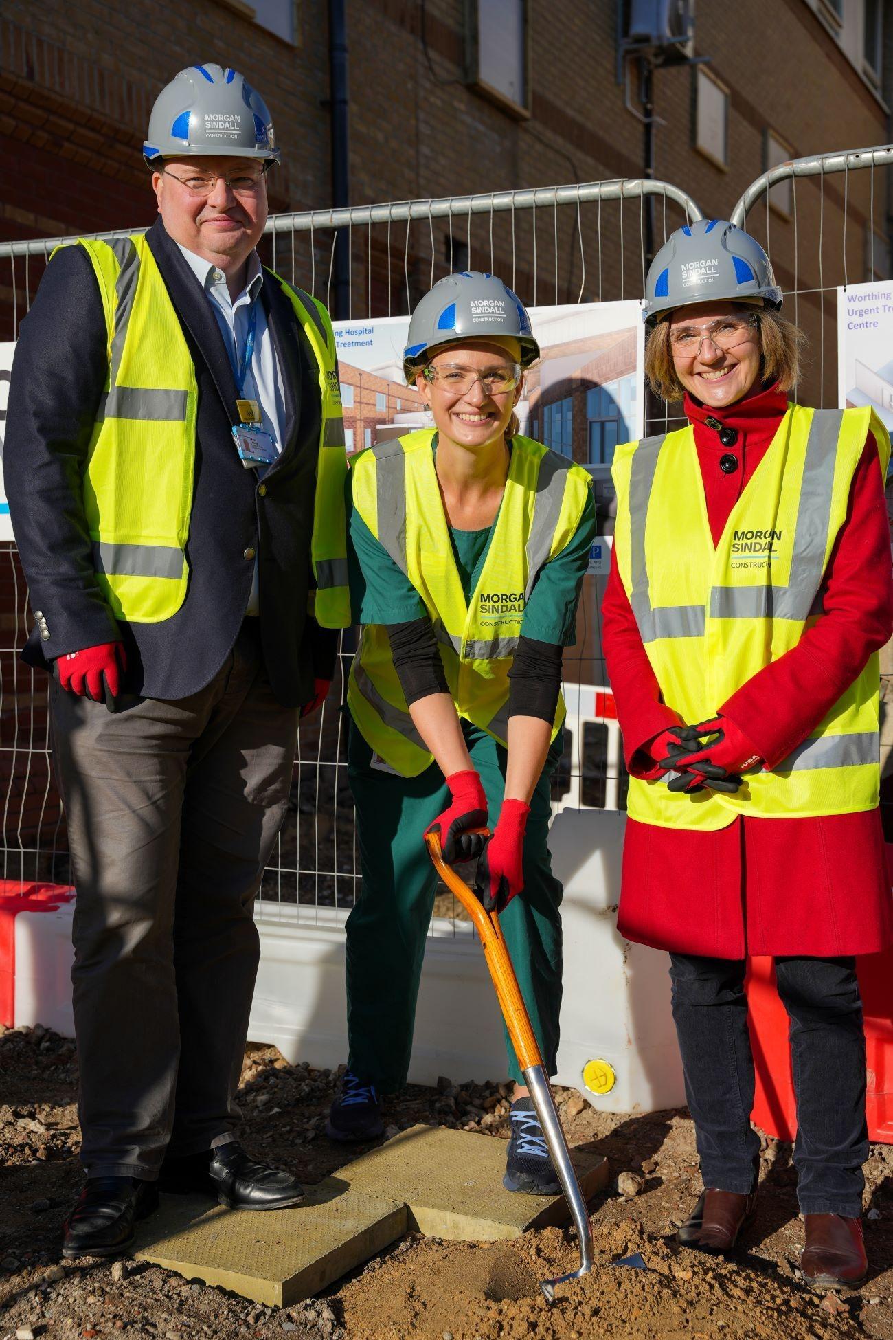 Groundbreaking celebrated at Worthing Hospital’s £7m Urgent Treatment ...