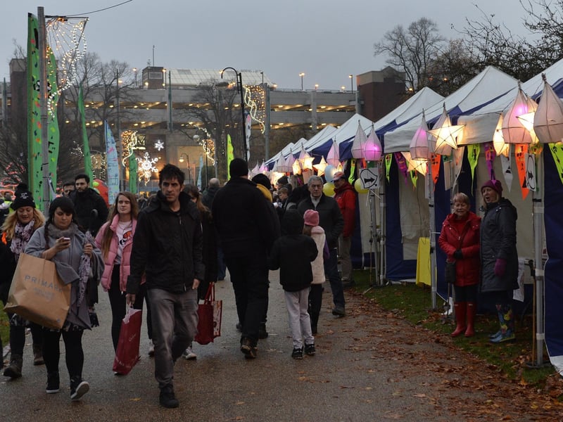 CHIME Parade and Christmas Tree Lights in Crawley, UK (Photo by Jon Rigby)
