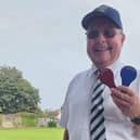 Priory's Stracey team manager John Proffitt enjoying marking duties