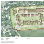 Proposed layout of the Kingston development in the East Preston Ferring gap. Photo: Seaward Properties