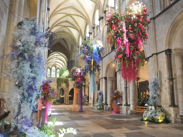 From the bold and colourful installations guiding visitors up the 950-year-old nave, to the wilder and more poignant displays in the side chapels, this year's Festival of Flowers in Chichester Cathedral is an extraordinary feat of community and creativity.
