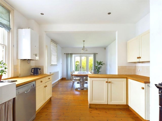 This charming four-bedroom period property is on the market with Jacobs Steel priced at £700,000. The agents say it is a delightful mid-terraced family home of a type that is rarely found, with a wealth of original features.