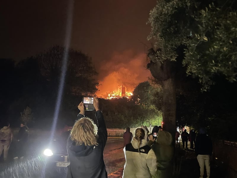 Emergency services called to tackle blaze at former Eastbourne school