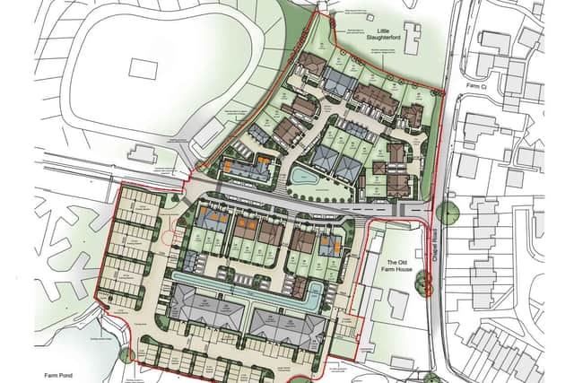 Proposed layout of the new housing development