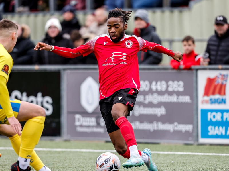 Action from Eastbourne Borough v Taunton Town at Priory Lane in National League South