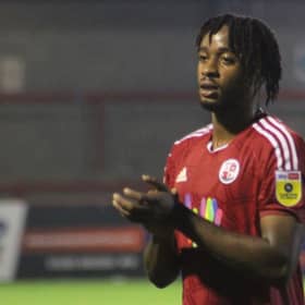 James Balagizi at the end of the game. Picture by Cory Pickford