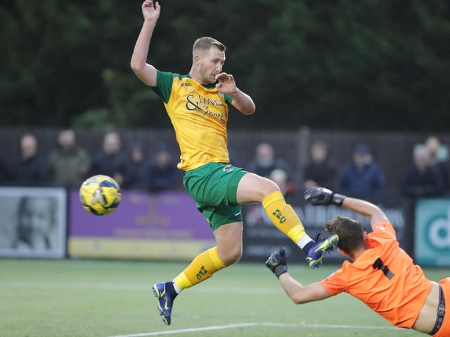 Match action from Horsham's 3-2 win over Potters Bar Town on Saturday