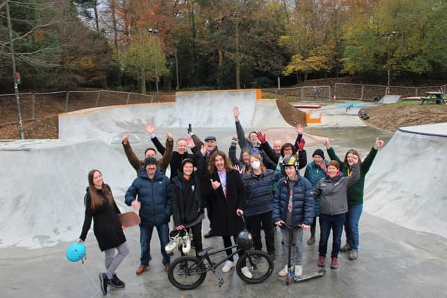 A new skatepark which opened in Horsham today is being hailed as 'cool'