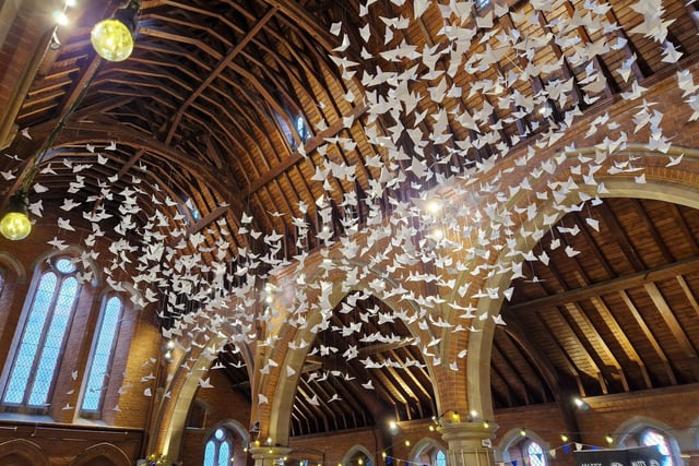 Church becomes first in Worthing to install giant Peace Dove display ...