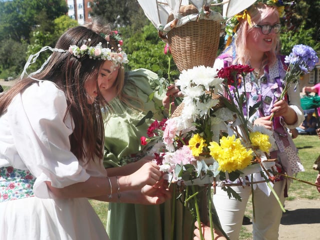 Crowning of the May Queen in Alexandra Park, Hastings, on May 11 2025. Photo by Roberts Photographic.