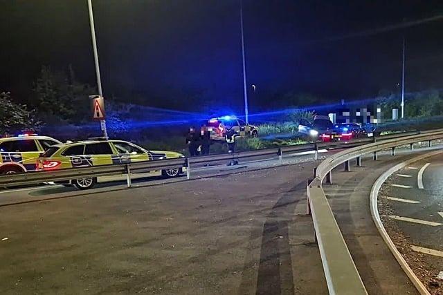 Officers made three arrests and recovered two suspected stolen vehicles after stopping a vehicle driven dangerously near Hailsham.