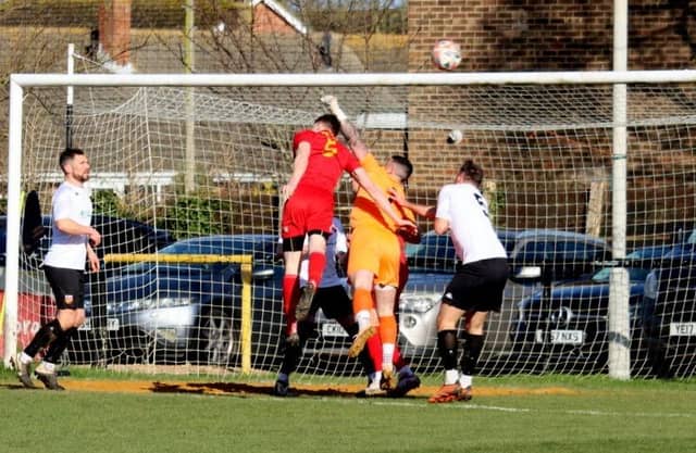 Pagham v Newhaven in the SCFL premier - it finished 0-0