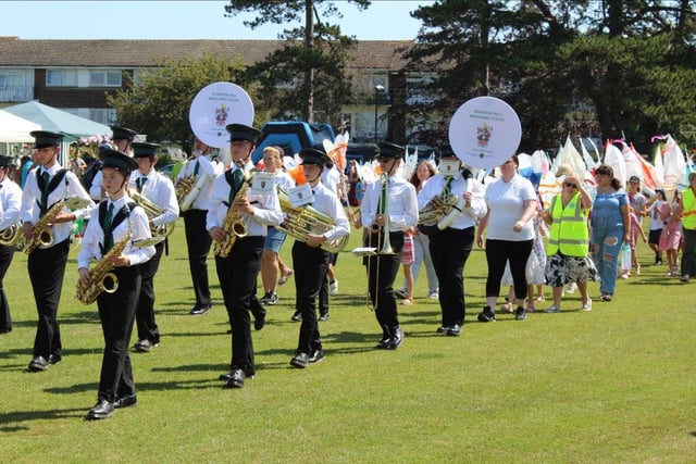 Burgess Hill Marching Youth leading the children's parade (credit: BHTC).