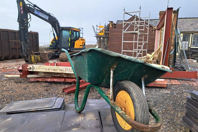 Steady progress continues at demolition of Birling Gap Café