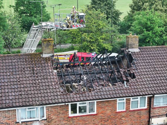 Firefighters were called to Thatcher Close, in the Southgate area of the town, in the early hours of Saturday (June 27) – after reports of a fire involving a property.