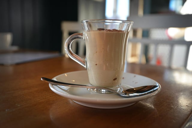 The Crema di Caffé’ iced coffee dessert is sensational