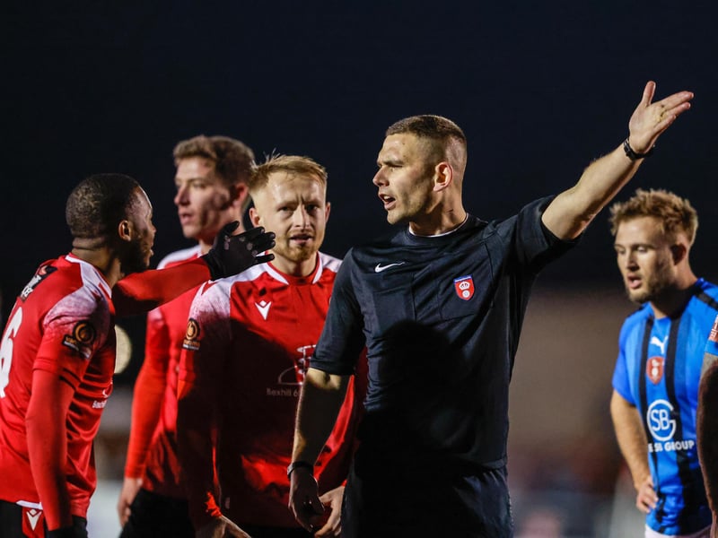 Action from Eastbourne Borough's 2-1 FA Trophy third round defeat at home to Bracknell Town