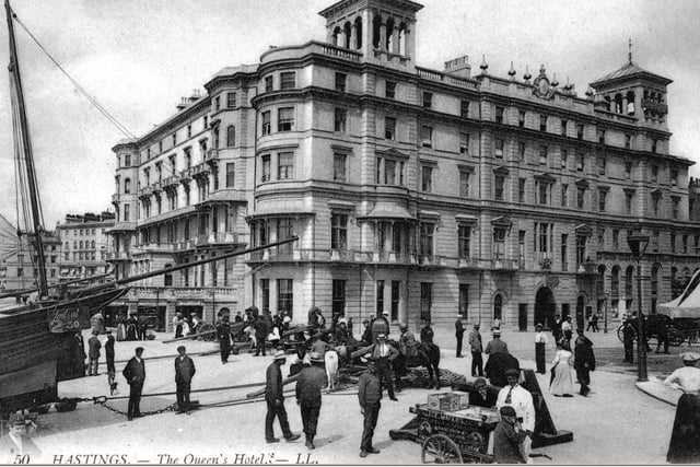 Harold Place and the Queens Hotel in the early 1900s