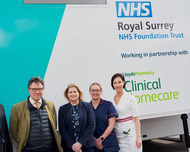 Sir Jeremy Quin MP with LloydsPharmacy Clinical Homecare Team