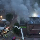 Fire at Waitrose in June. Photo: Eddie Mitchell