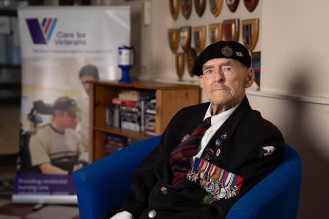 Major Edwin Hunt, known as Ted, lived at Care for Veterans in Worthing