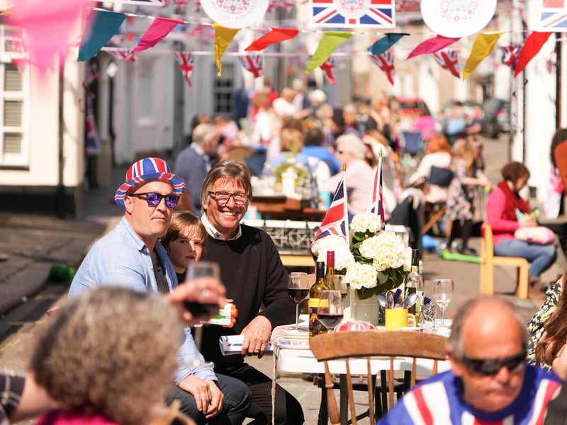 Coronation street party in Tarring High Street